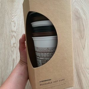 Starbucks Pike Place Hot Reusable Cups NWT